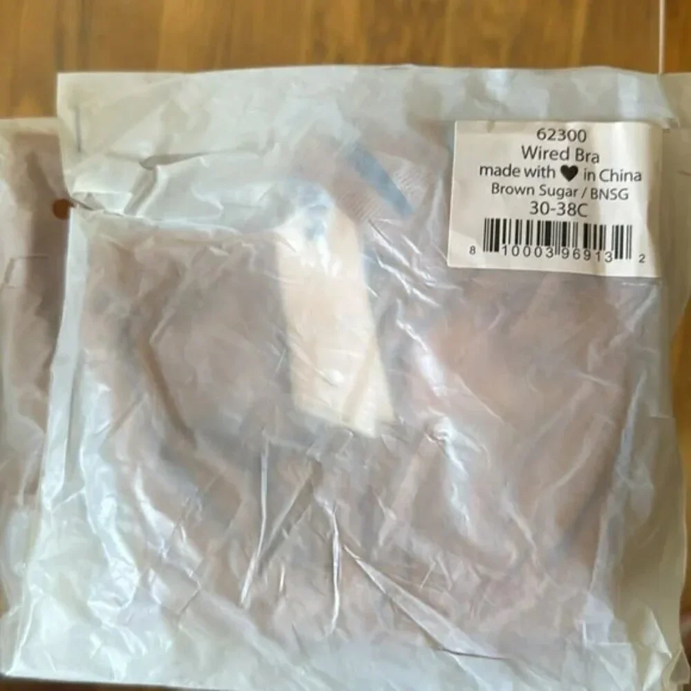NWT $156 SET OF 2 HAH Wired Mesh Bras Sz 30-38C Brown Sugar Nude Sheer Unlined